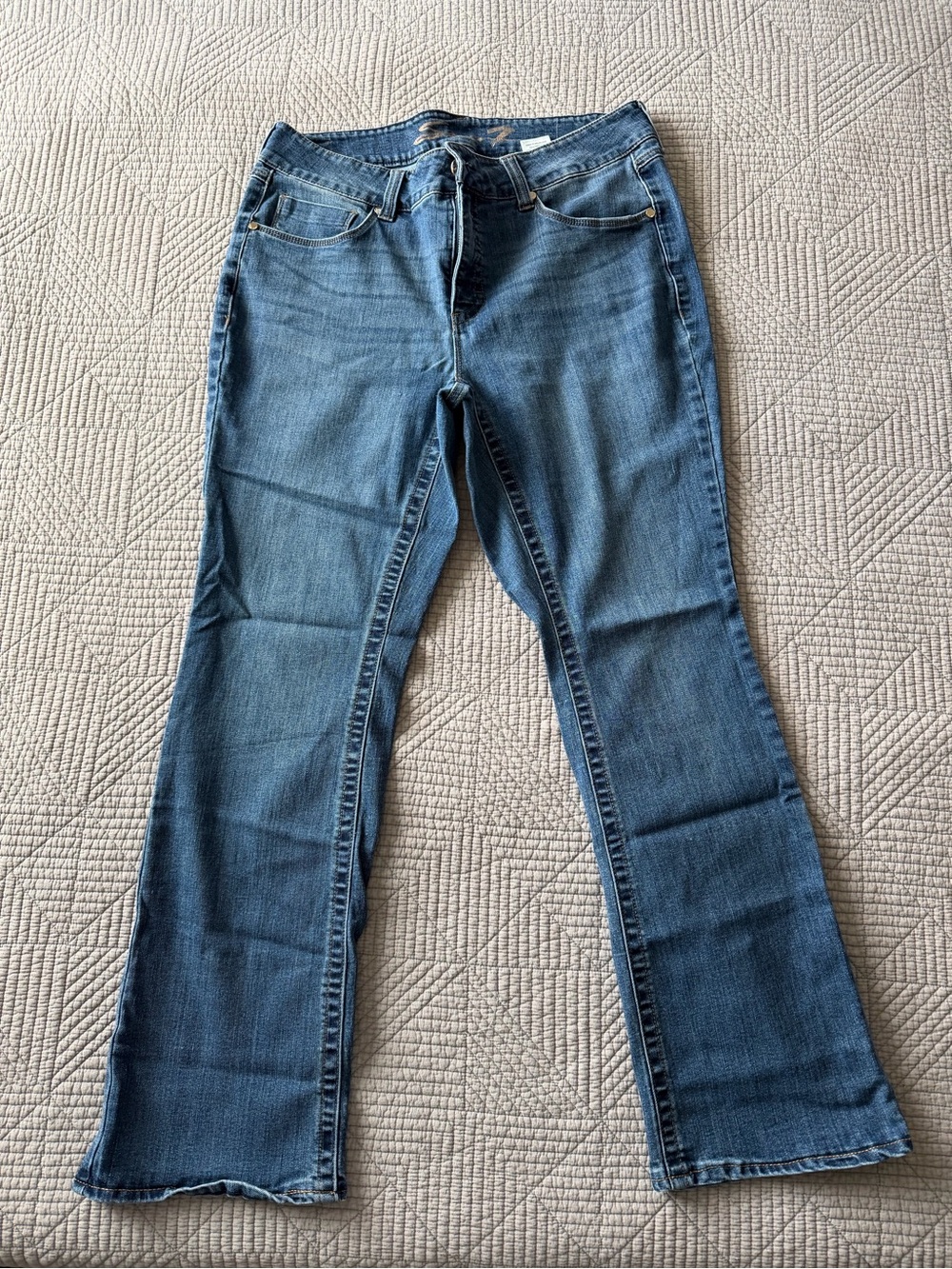 Seven7 Women's Medium Blue Boot Cut Jeans